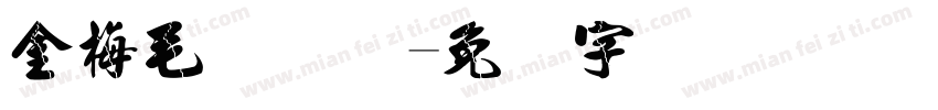 金梅毛国际码字体转换