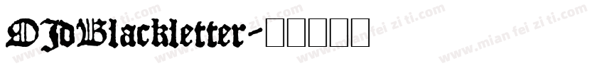 OIdBlackletter字体转换