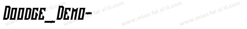 Doodge_Demo字体转换