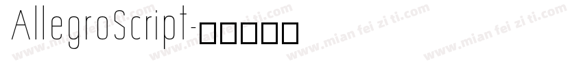 AllegroScript字体转换