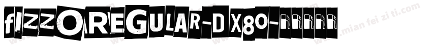 FizzoRegular-DX80字体转换