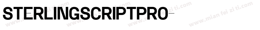SterlingScriptPro字体转换