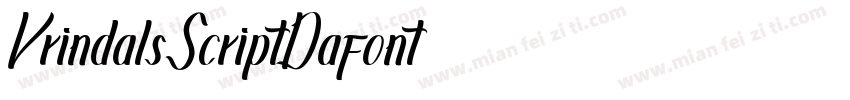 VrindalsScriptDafont字体转换