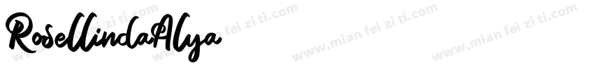 RosellindaAlya字体转换