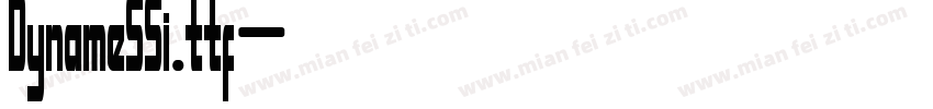 DynameSSi.ttf字体转换