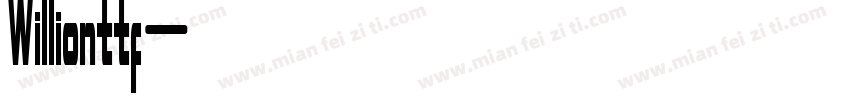Willionttf字体转换
