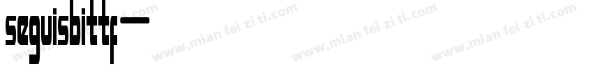 seguisbittf字体转换