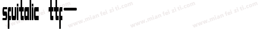 sfuitalic．ttf字体转换