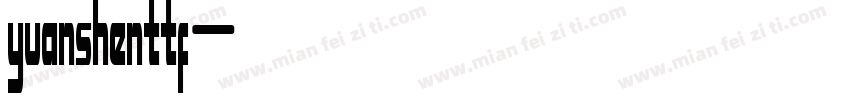 yuanshenttf字体转换