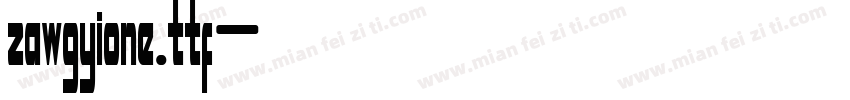 zawgyione.ttf字体转换