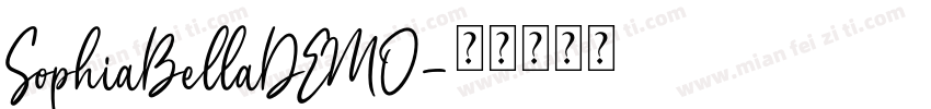 SophiaBellaDEMO字体转换