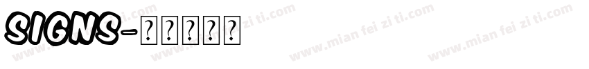 SIGNS字体转换