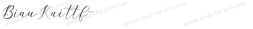 BiauKai.ttf字体转换