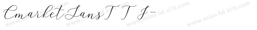 CmarketSansTTF字体转换