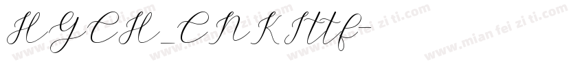 HGCH_CNKIttf字体转换