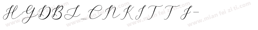 HGDBS_CNKITTF字体转换