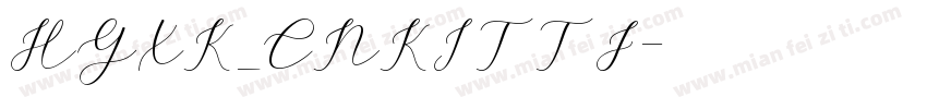 HGXK_CNKITTF字体转换