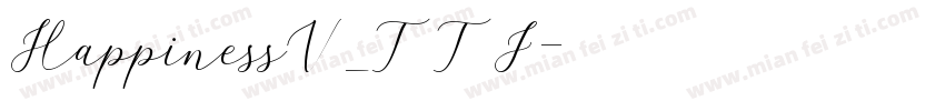 HappinessV_TTF字体转换