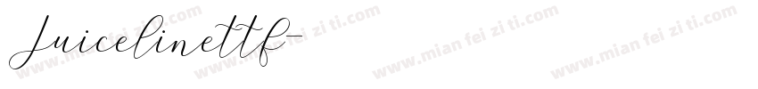 Juicelinettf字体转换