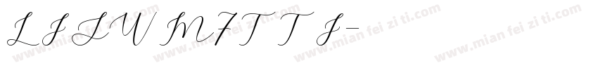 LFSWM7TTF字体转换