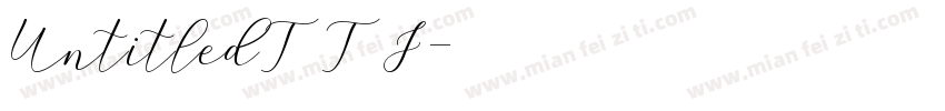 UntitledTTF字体转换