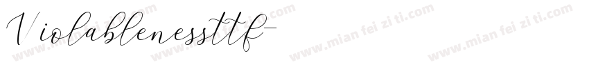 Violablenessttf字体转换