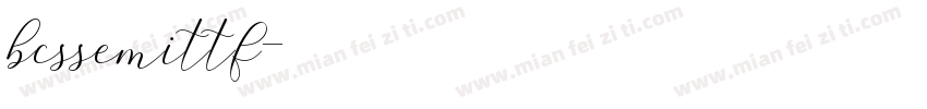 bcssemittf字体转换