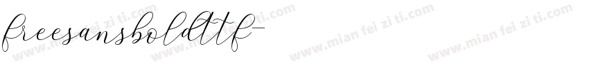 freesansboldttf字体转换