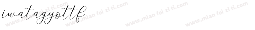 iwatagyottf字体转换