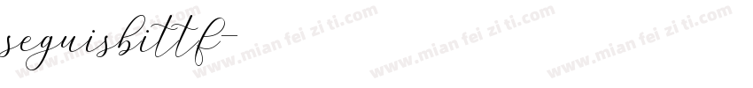 seguisbittf字体转换