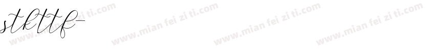 stk.ttf字体转换