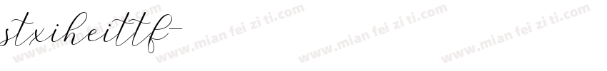 stxiheittf字体转换