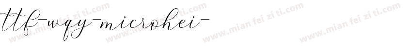 ttf-wqy-microhei字体转换