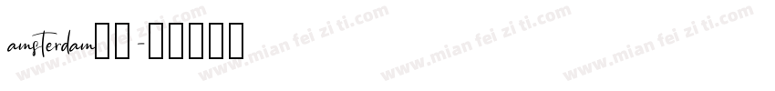amsterdam字体字体转换