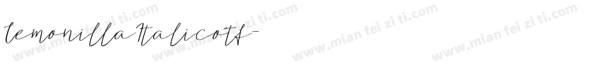 LemonillaItalicotf字体转换