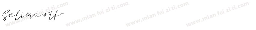 Selima.otf字体转换