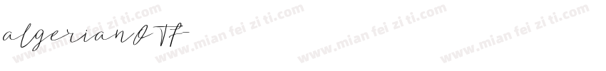 algerianOTF字体转换