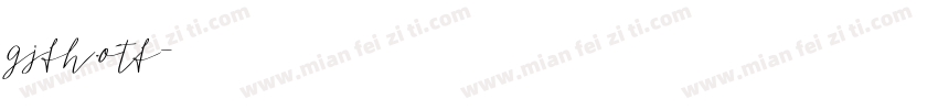 gjfh.otf字体转换