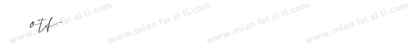中文字体otf字体转换
