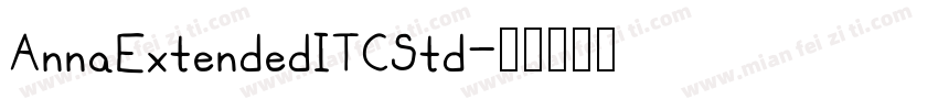 AnnaExtendedITCStd字体转换