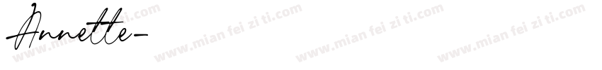 Annette字体转换