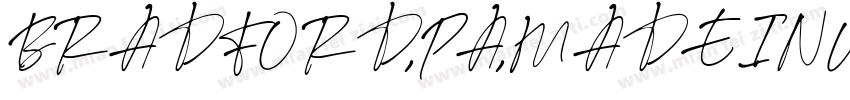 BRADFORD,PA,MADEINU.字体转换
