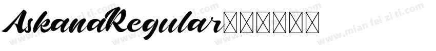 AskanaRegular字体转换