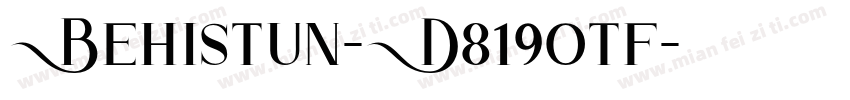 Behistun-D819otf字体转换