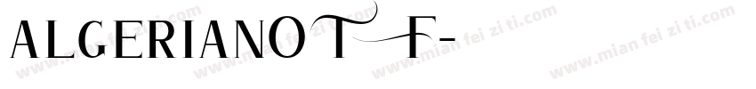 algerianOTF字体转换