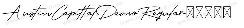 AustinCapittalDemoRegular字体转换