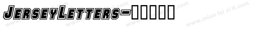 JerseyLetters字体转换