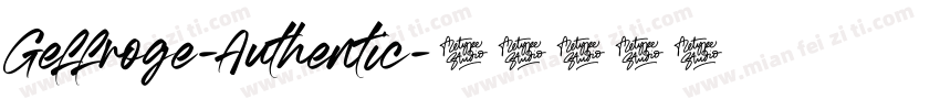 Geffroge-Authentic字体转换