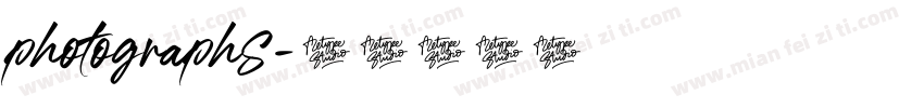 photographS字体转换