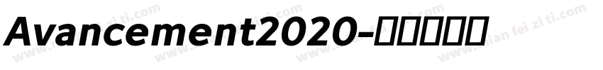 Avancement2020字体转换